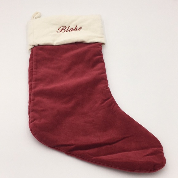 Pottery Barn Velvet Christmas Stocking “Blake” - Picture 9 of 9